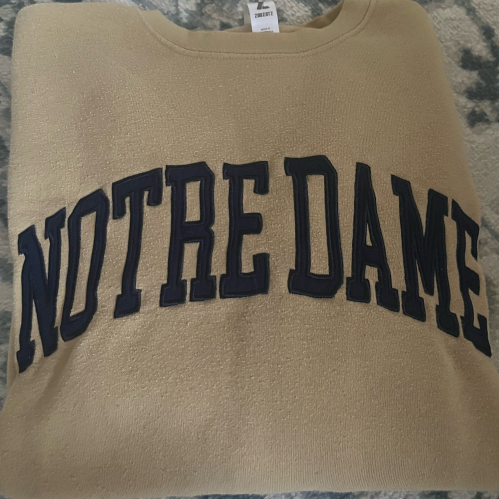 Notre dame yellow crewneck